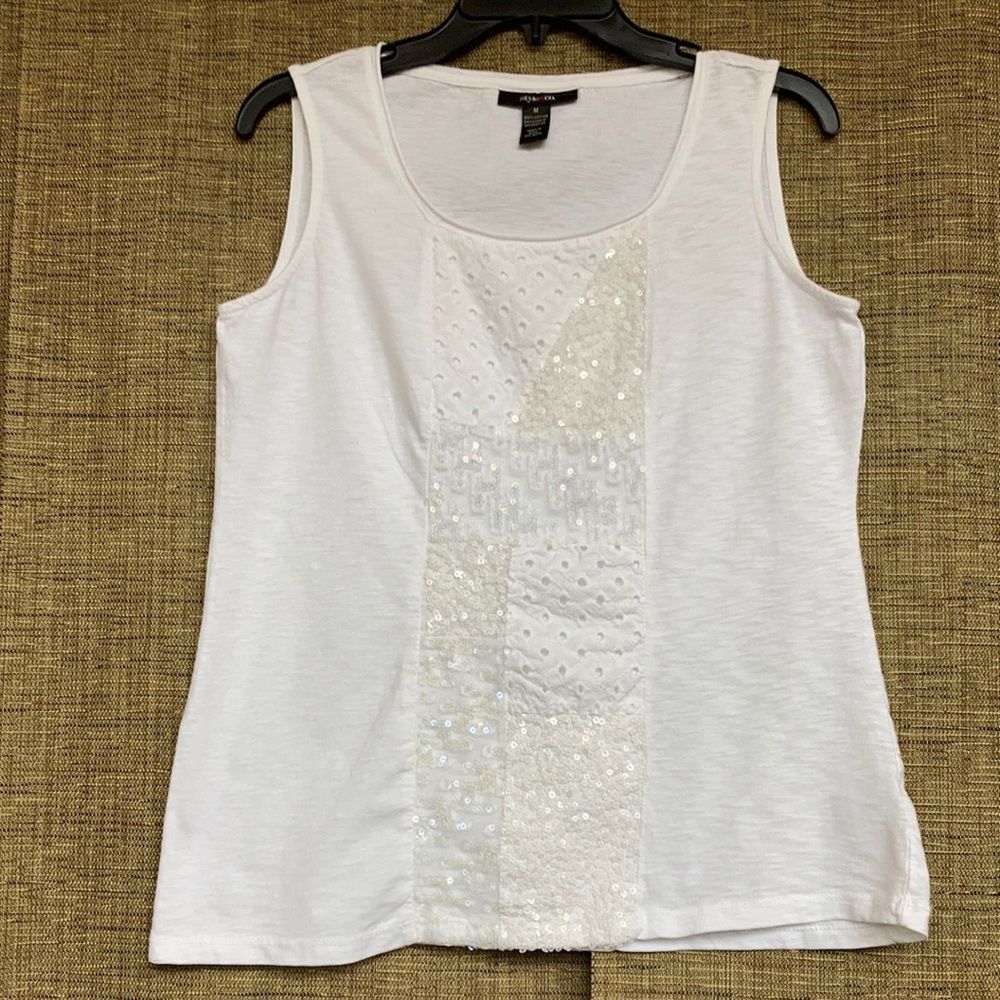 Style&Co white cotton tank top